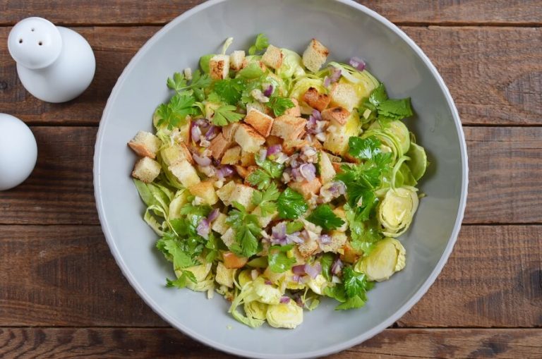 Step 6 - Brussels Sprouts Salad with Chicken