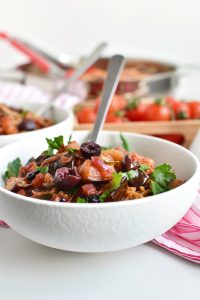 Caponata Spaghetti with Eggplant