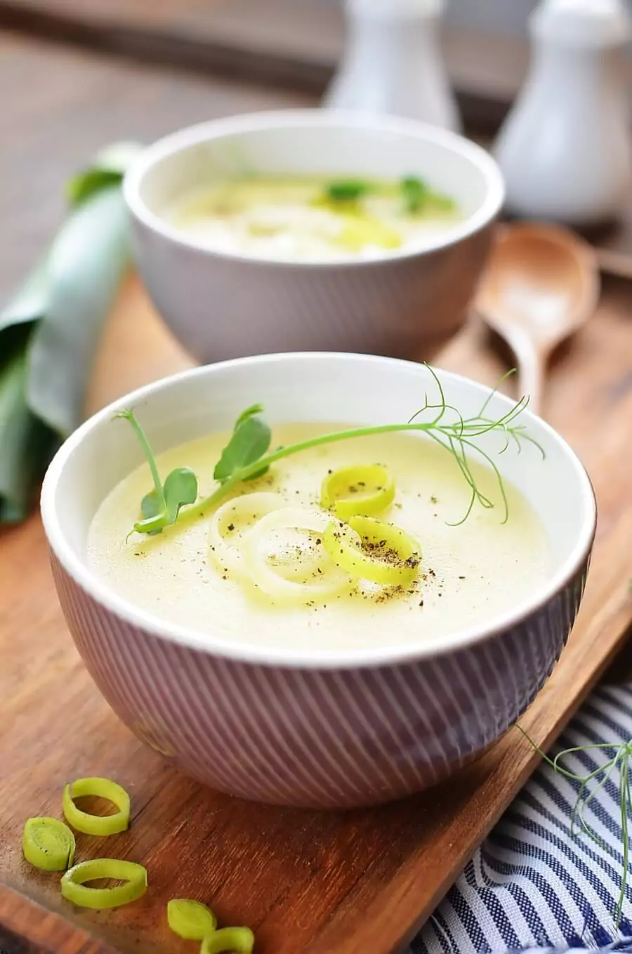 Cheddar Jack Potato Leek Soup