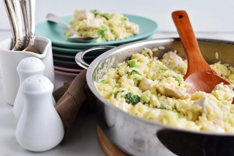 Step 5 - Cheesy Chicken and Broccoli Orzo