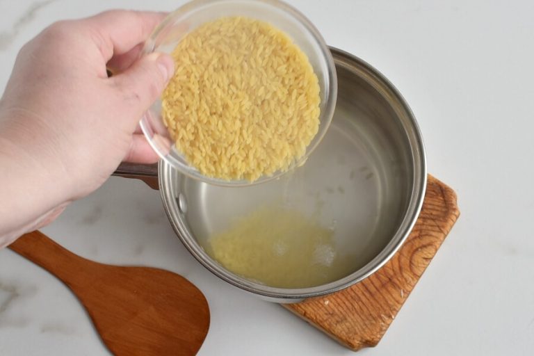 Step 1 - Cheesy Chicken and Broccoli Orzo