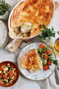 Chicken, Leek and Caerphilly Cheese Pie