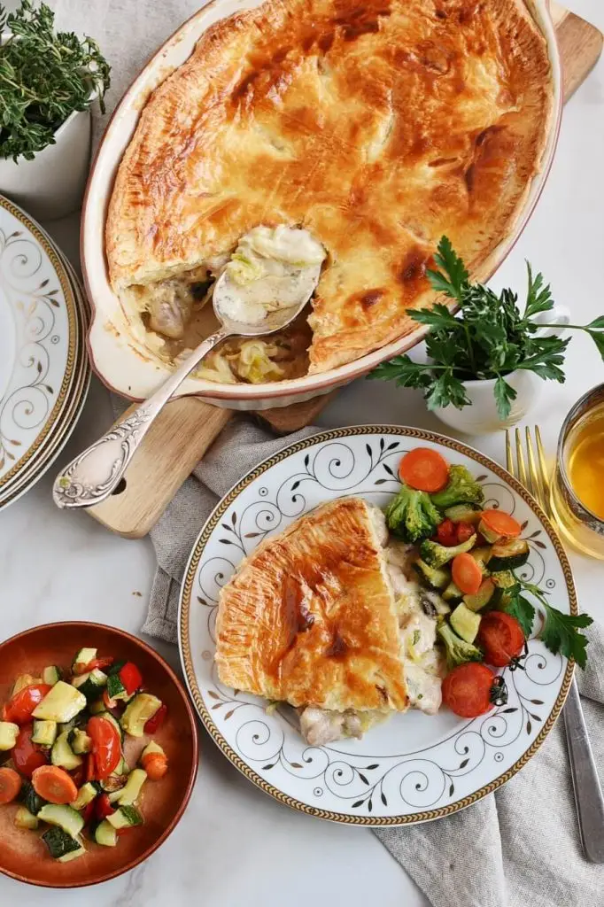 Chicken, Leek and Caerphilly Cheese Pie