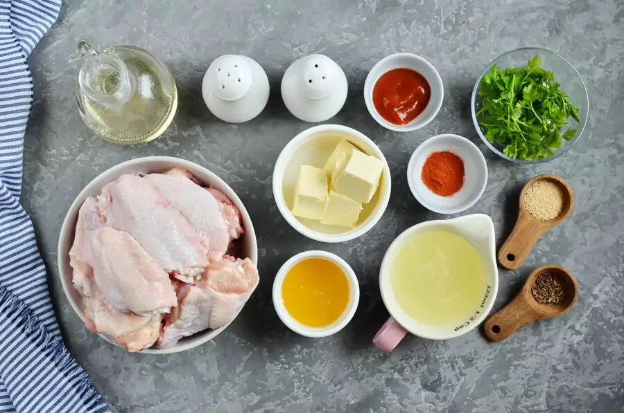 Ingredients for Cilantro Lime Wings
