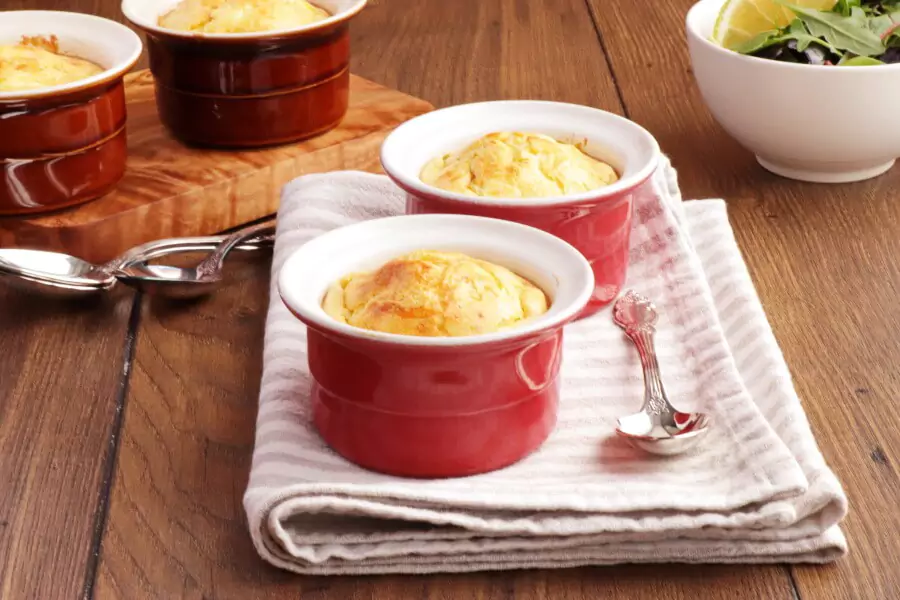 How to serve Classic Cheese and Leek Soufflé