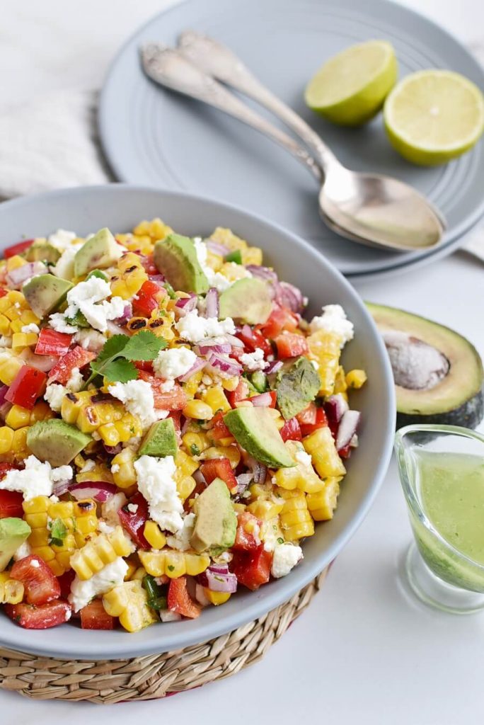 Mexican salad with queso fresco
