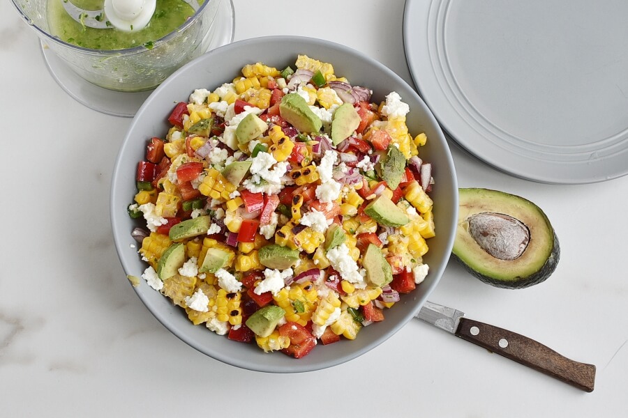 How to serve Corn Salad with Queso Fresco