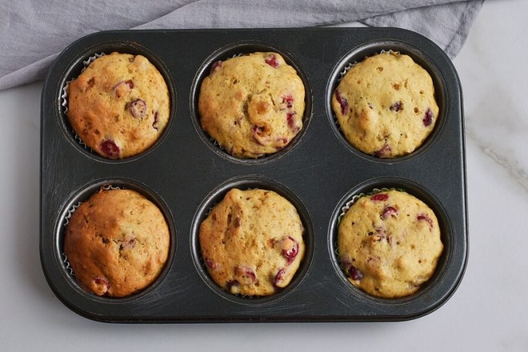 Step 8 - Cranberry Nut Muffins