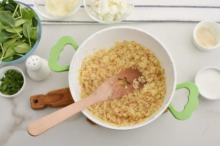 Step 5 - Creamy Roasted Garlic & Spinach Orzo