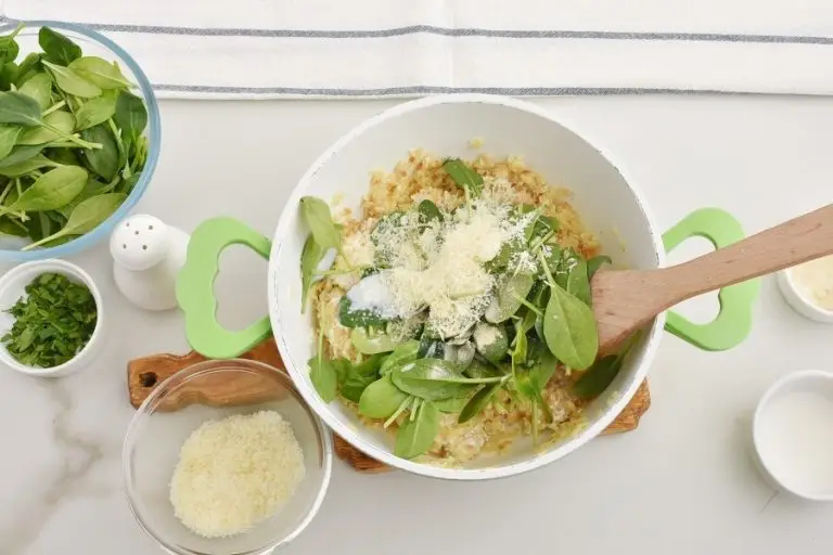 Step 7 - Creamy Roasted Garlic & Spinach Orzo