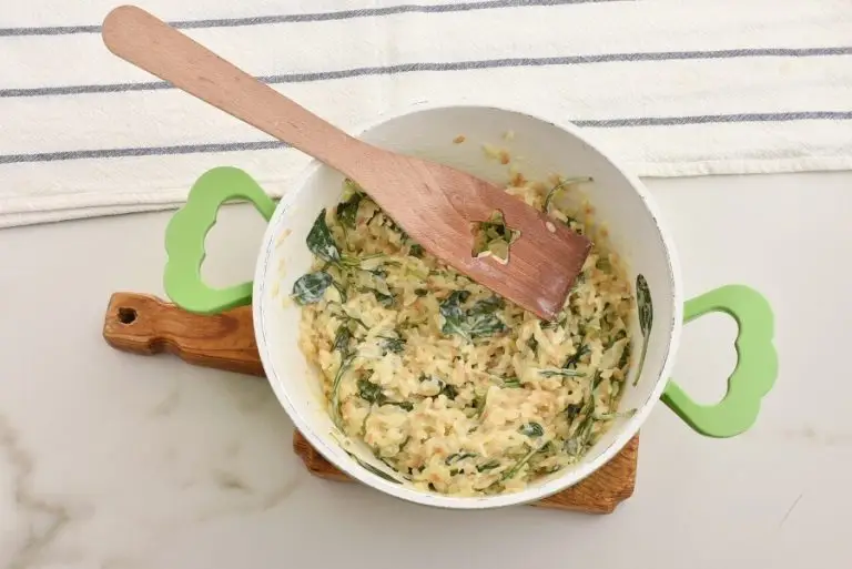 Step 7 - Creamy Roasted Garlic & Spinach Orzo