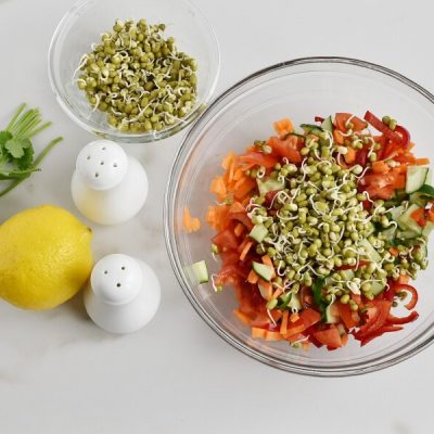 Crunchy Munchy Sprouts Salad in Cabbage Cups recipe - step 5