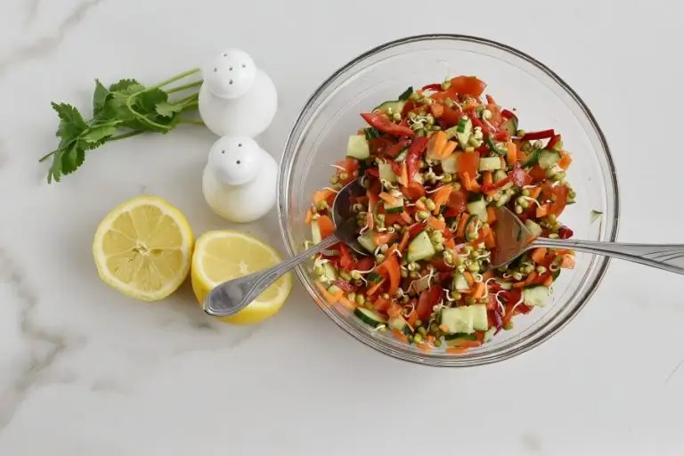 Step 5 - Crunchy Munchy Sprouts Salad in Cabbage Cups