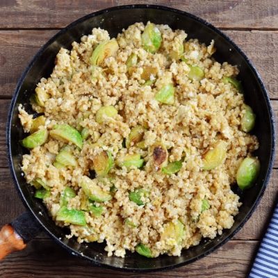 Fried Millet with Brussels Sprouts recipe - step 5