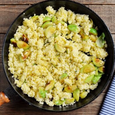 Fried Millet with Brussels Sprouts recipe - step 4