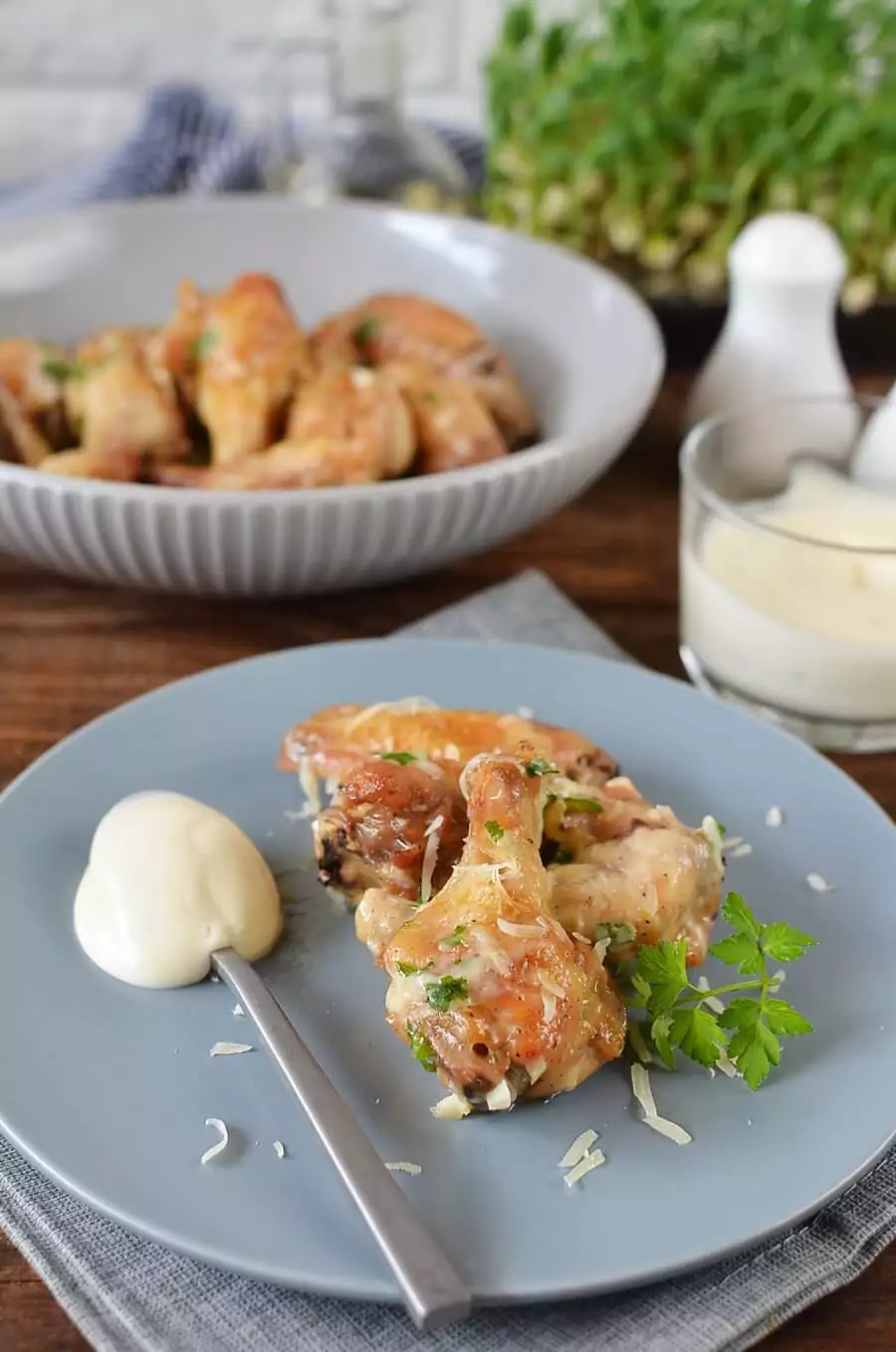 Garlic-Parmesan Wings