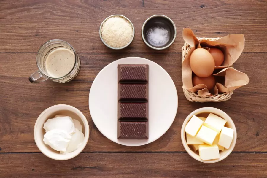 Ingredients for Guinness Chocolate Puddings