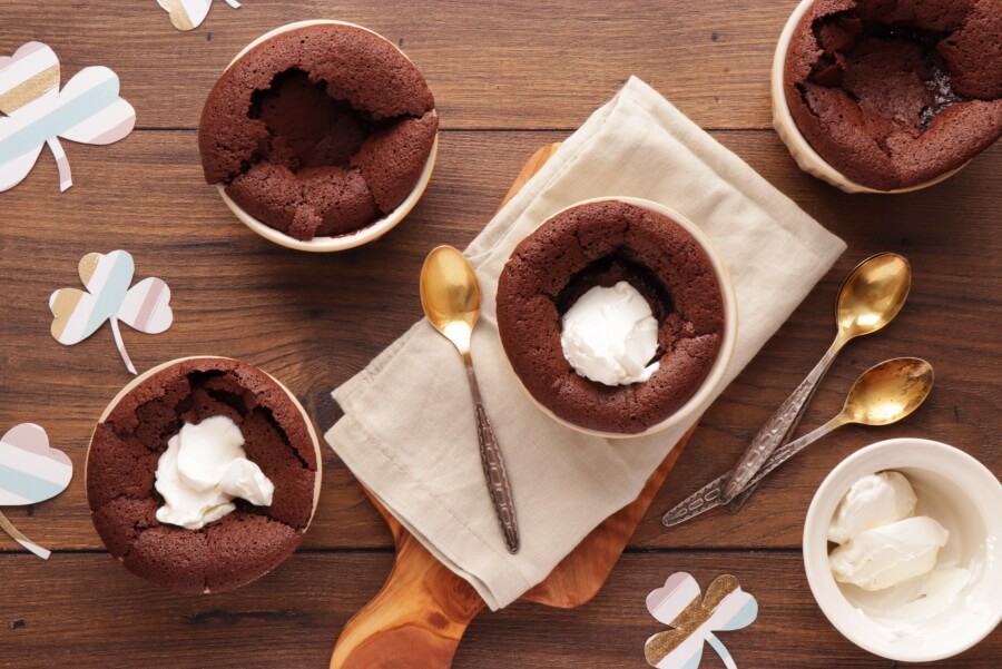 How to serve Guinness Chocolate Puddings