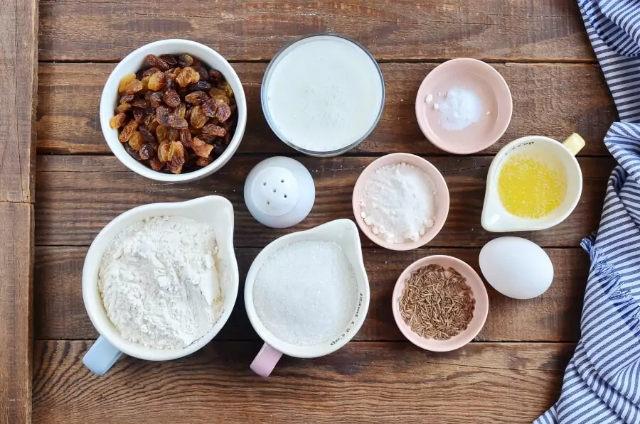 Ingredients for Irish Soda Bread Muffins