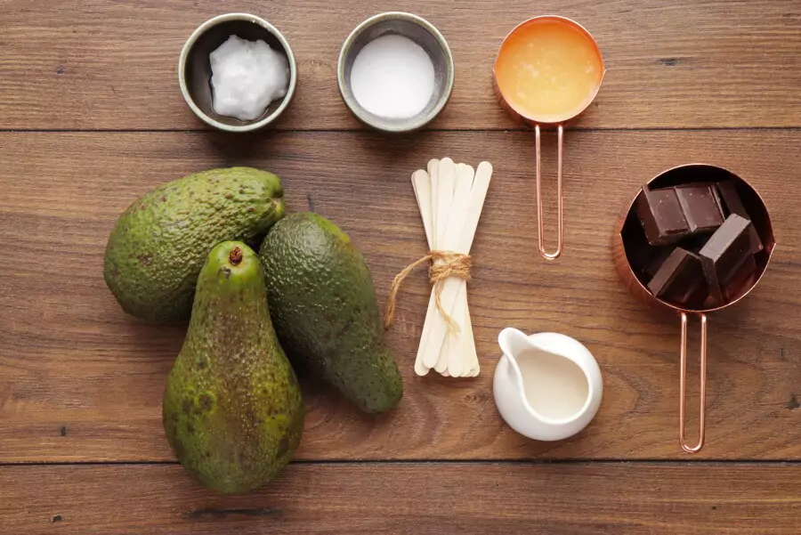 Ingredients for Keto Avocado Pops