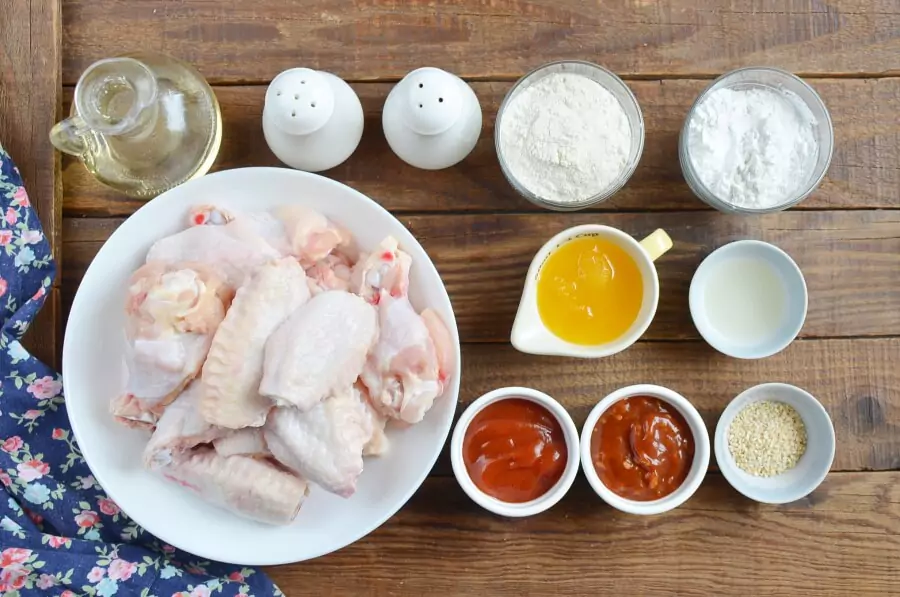 Ingredients for Korean Chicken Wings
