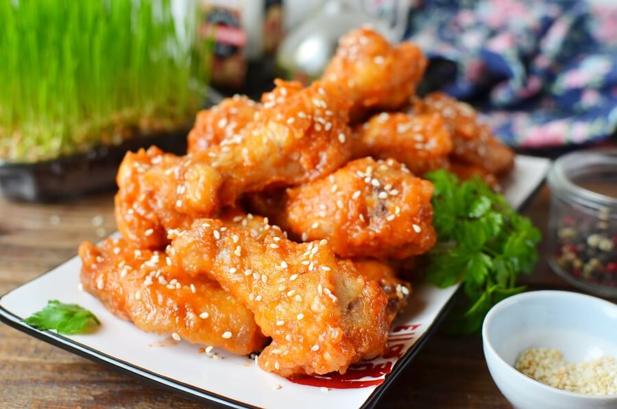 Korean Chicken Wings Recipe-How To Make Korean Chicken Wings-Delicious Korean Chicken Wings