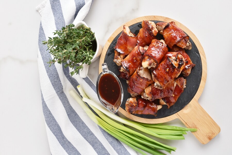 Maple Bacon Wings Recipes-Homemade Maple Bacon Wings-Easy Maple Bacon Wings