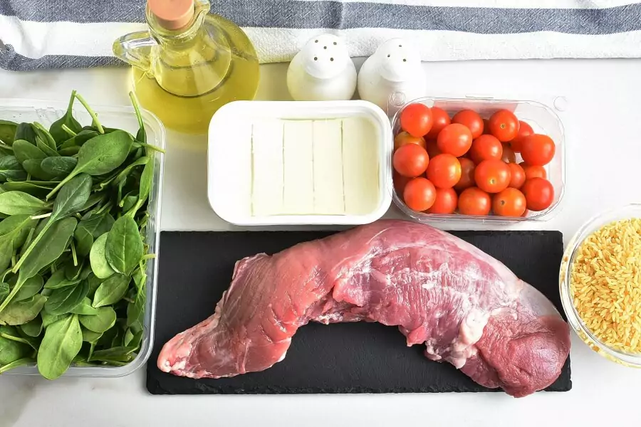 Ingredients for Mediterranean Pork and Orzo