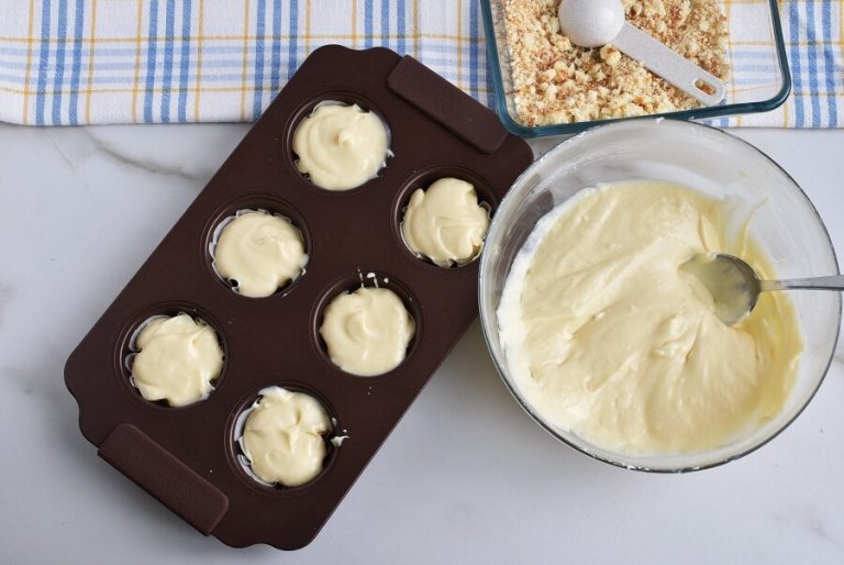 Step 4 - Mini Cherry Cheesecakes