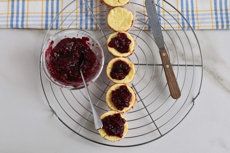 Step 6 - Mini Cherry Cheesecakes
