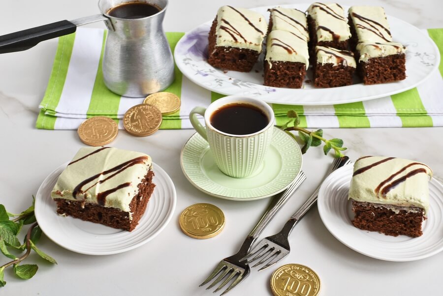 Mint Irish Cream Brownies