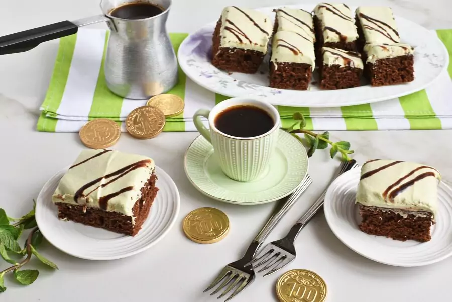 Mint Irish Cream Brownies