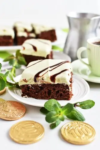 Mint Irish Cream Brownies