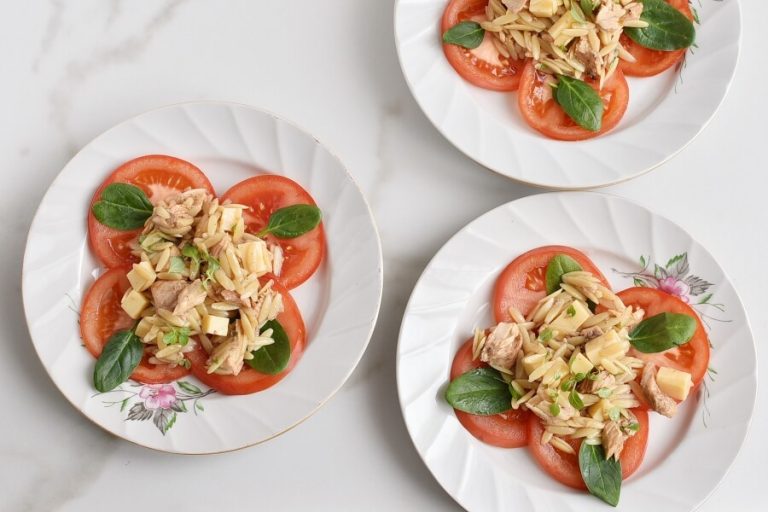 Step 6 - Orzo Tuna Salad with Tomatoes