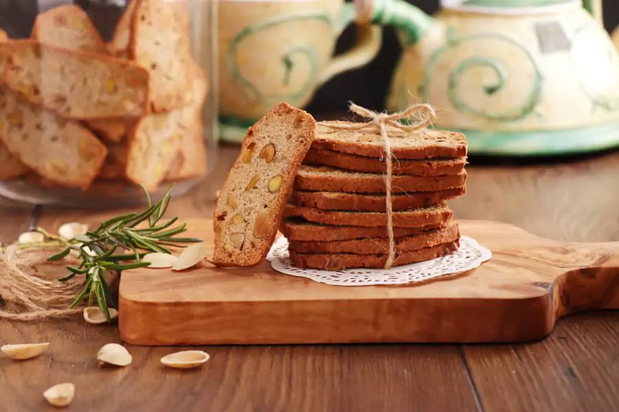 Pistachio, Lemon and Rosemary Biscotti