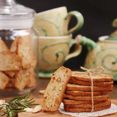 Pistachio, Lemon and Rosemary Biscotti Recipe-Italian Biscotti-Easy Biscotti