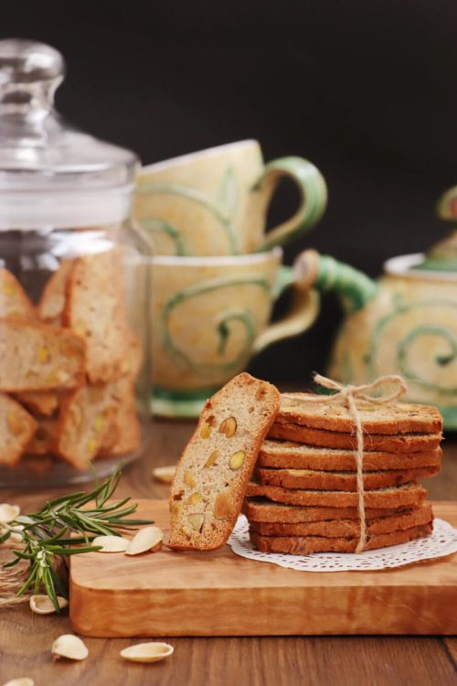 Pistachio, Lemon and Rosemary Biscotti