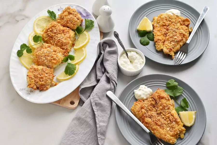 Potato Chip-Crusted Fish Fillets