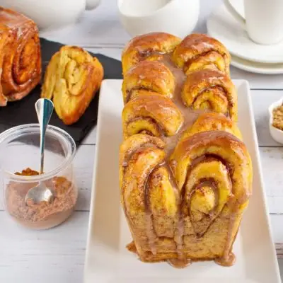 Pull-Apart Pumpkin Bread Recipe-Pumpkin Spice Pull-Apart Bread Recipe-Pumpkin Pull-Apart Loaf