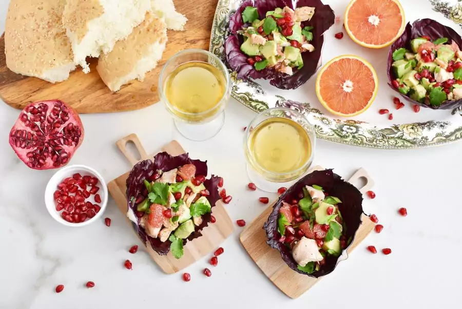 Purple Cabbage Cups with Salmon & Avocado