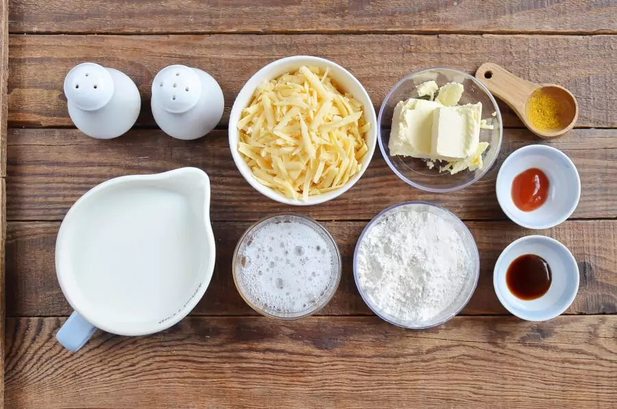 Ingredients for Real Welsh Rarebit