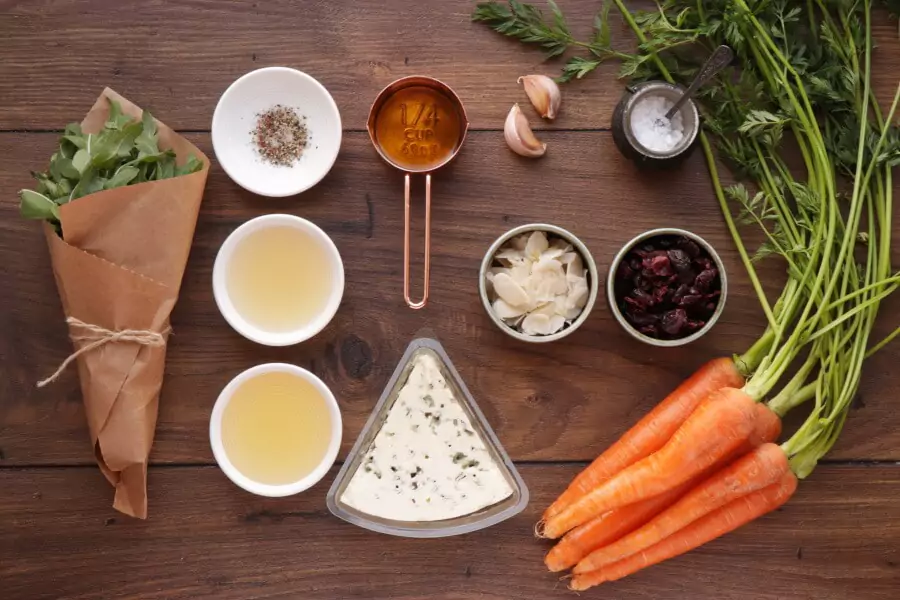 Ingredients for Roasted Carrot Salad