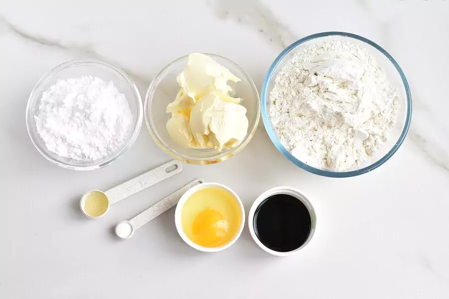 Ingredients for Shamrock Cookies