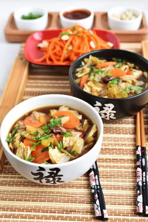 Vegan Shoyu Cabbage Soup