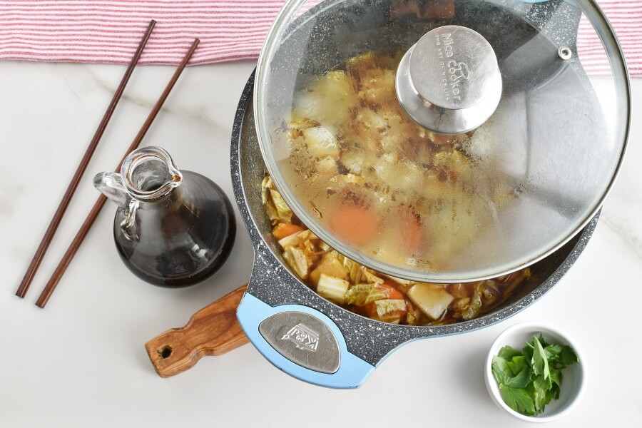 Vegan Shoyu Cabbage Soup recipe - step 4