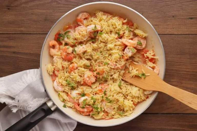Step 5 - Shrimp Orzo with Feta