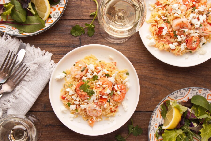 Shrimp Orzo with Feta Recipe-Orzo with Shrimp, Feta Cheese-Shrimp and Feta Orzo