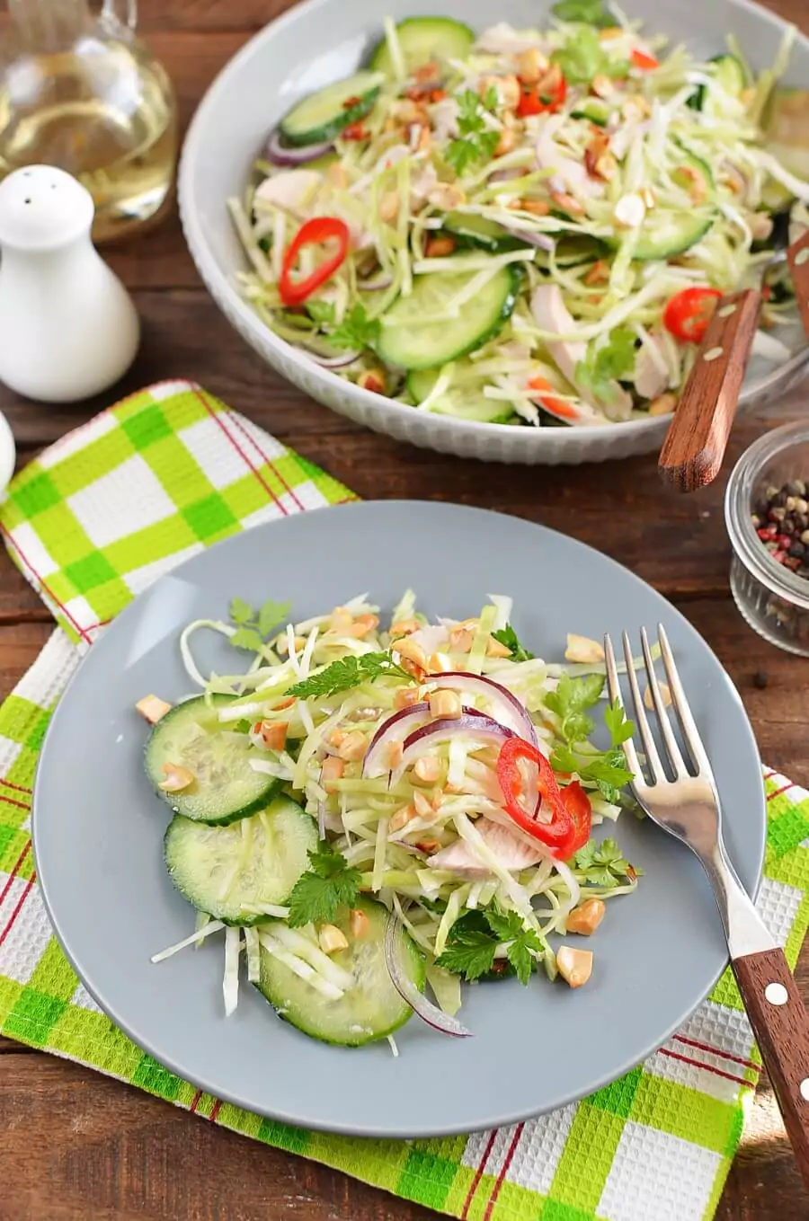Spicy Chicken and Cabbage Salad