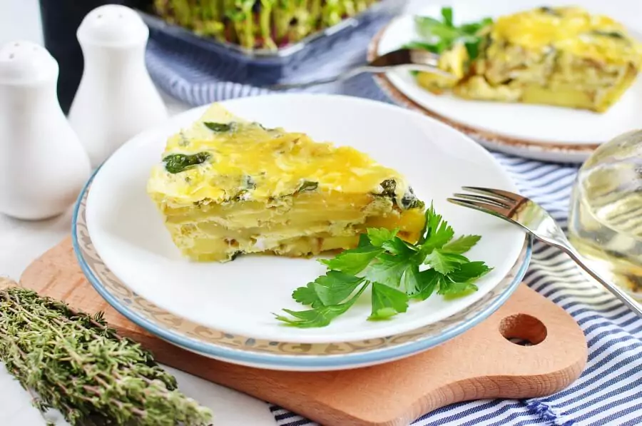 Spinach and Potato Frittata