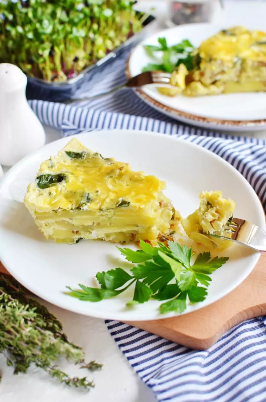 Spinach and Potato Frittata